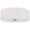 Access Lighting Mid Town, LED Flush Mount, Antique Brushed Brass Finish, Fabric 64063LEDDLP-ABB/WH - alternate 4